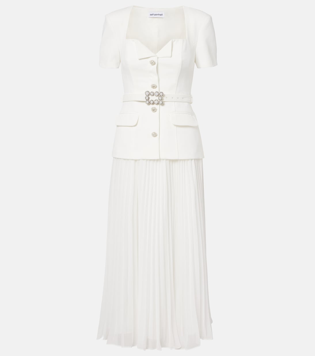 Robe longue en crêpe | Self-Portrait