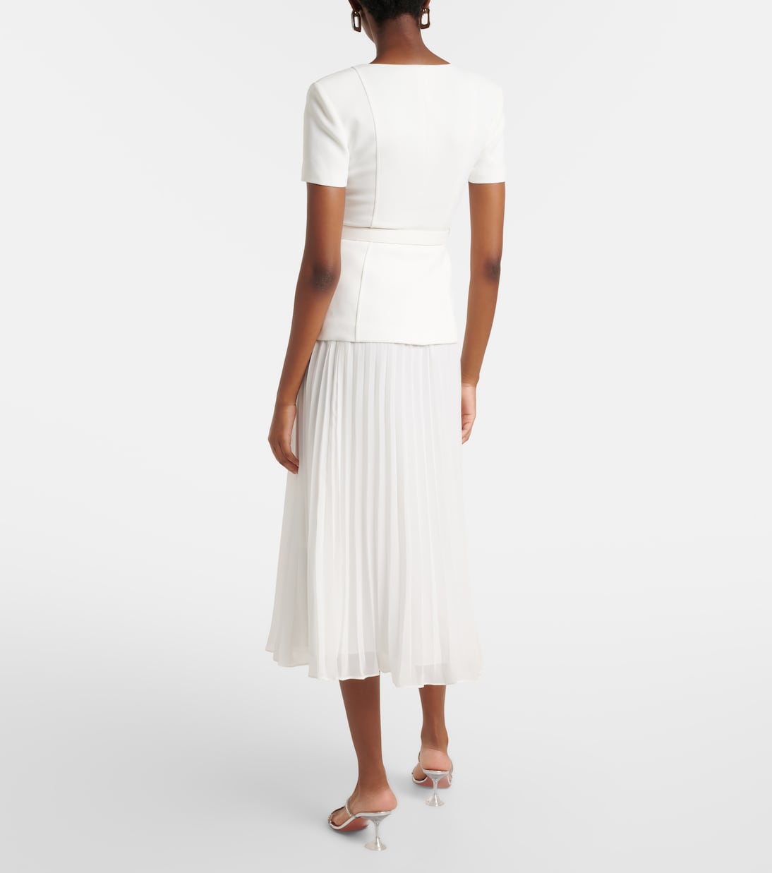 Robe longue en crêpe | Self-Portrait