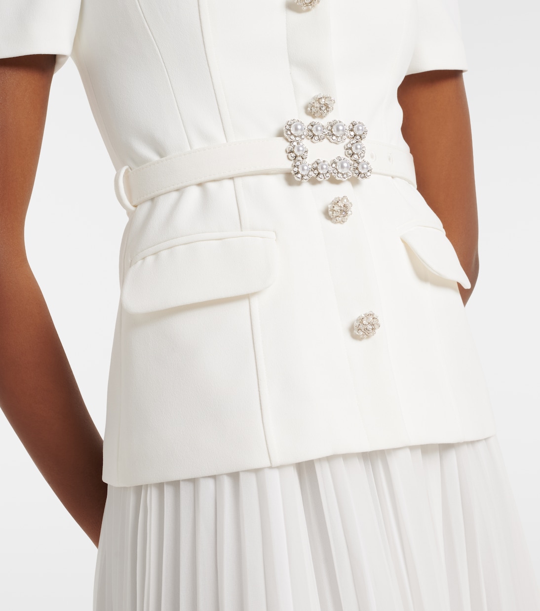 Robe longue en crêpe | Self-Portrait