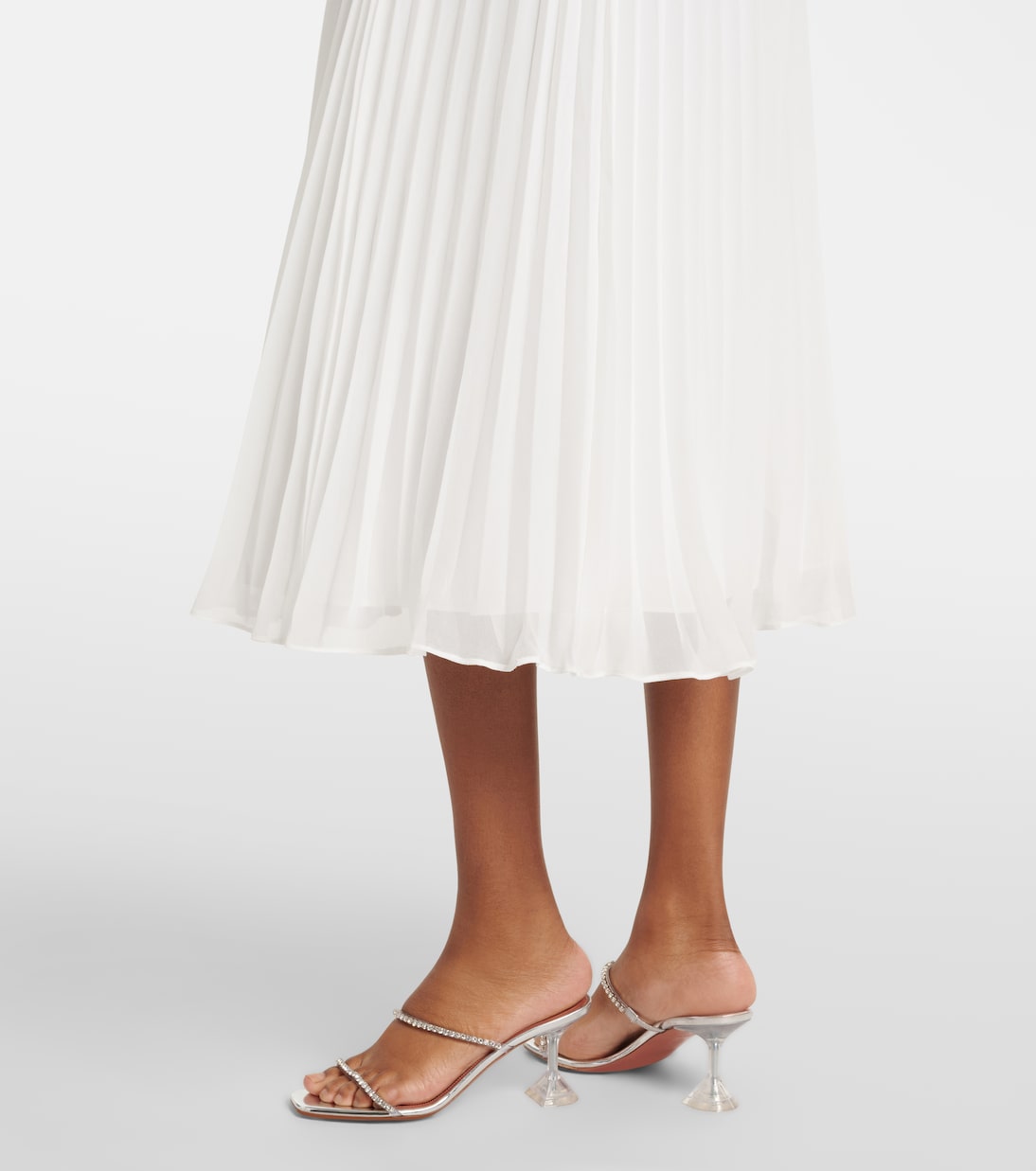 Robe longue en crêpe | Self-Portrait