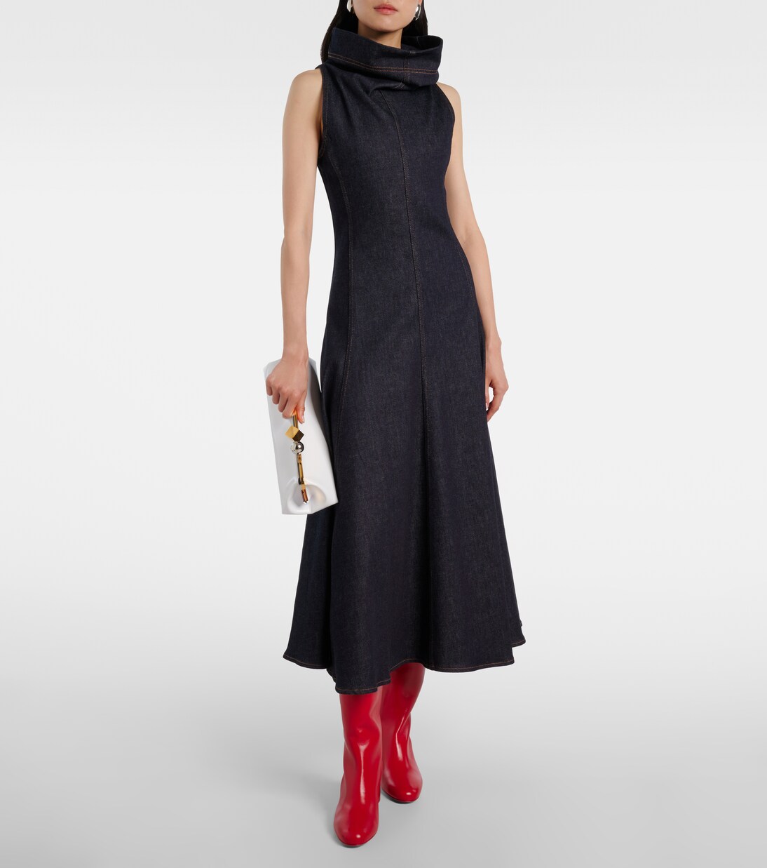 Janitta 55 leather knee-high boots | Christian Louboutin