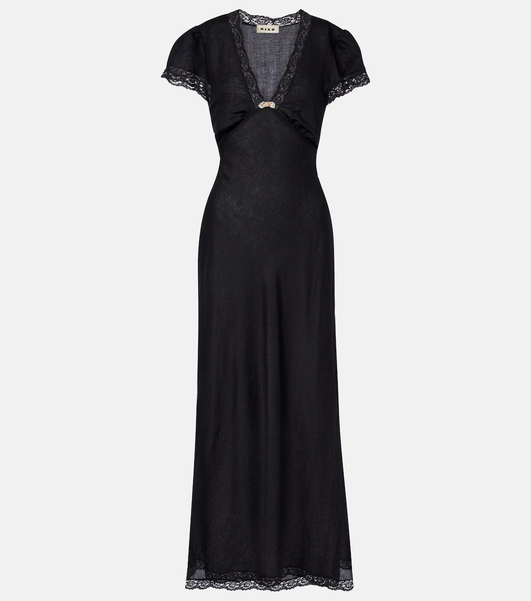 Clarice lace-trimmed midi dress | Rixo