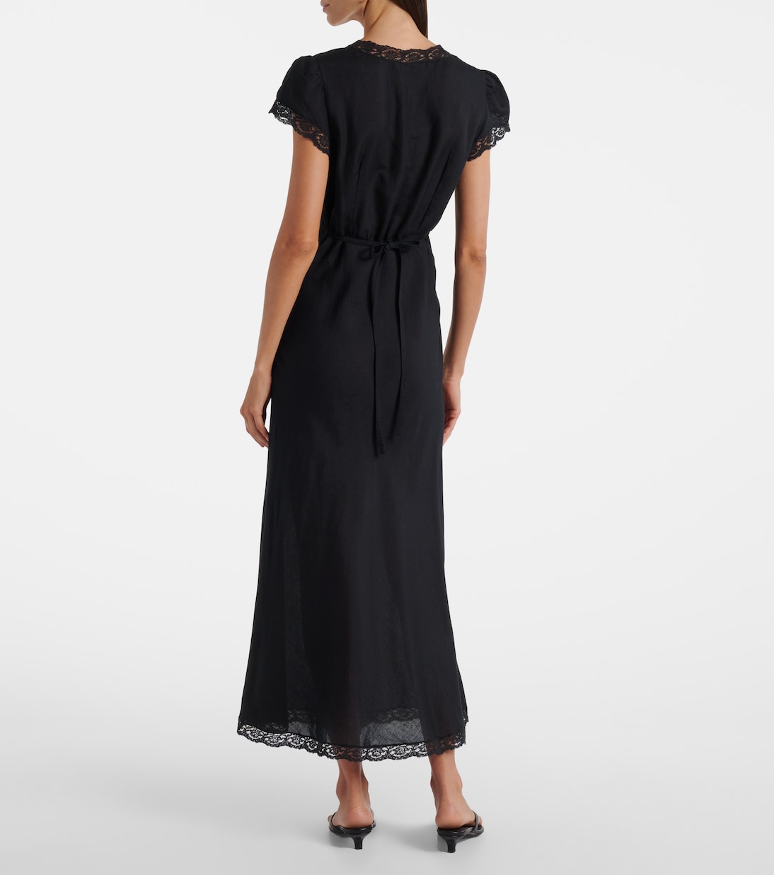 Clarice lace-trimmed midi dress | Rixo