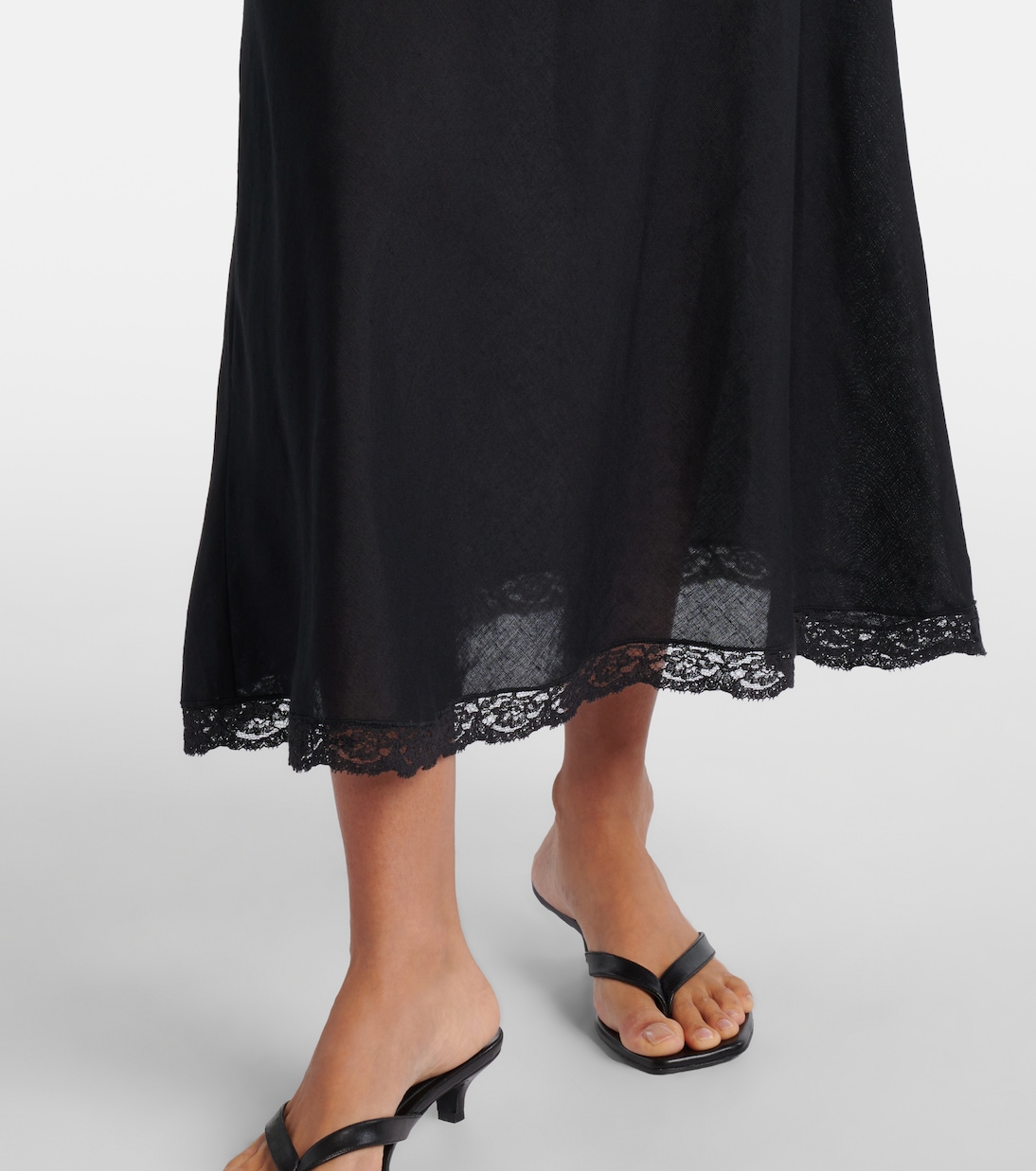 Clarice lace-trimmed midi dress | Rixo