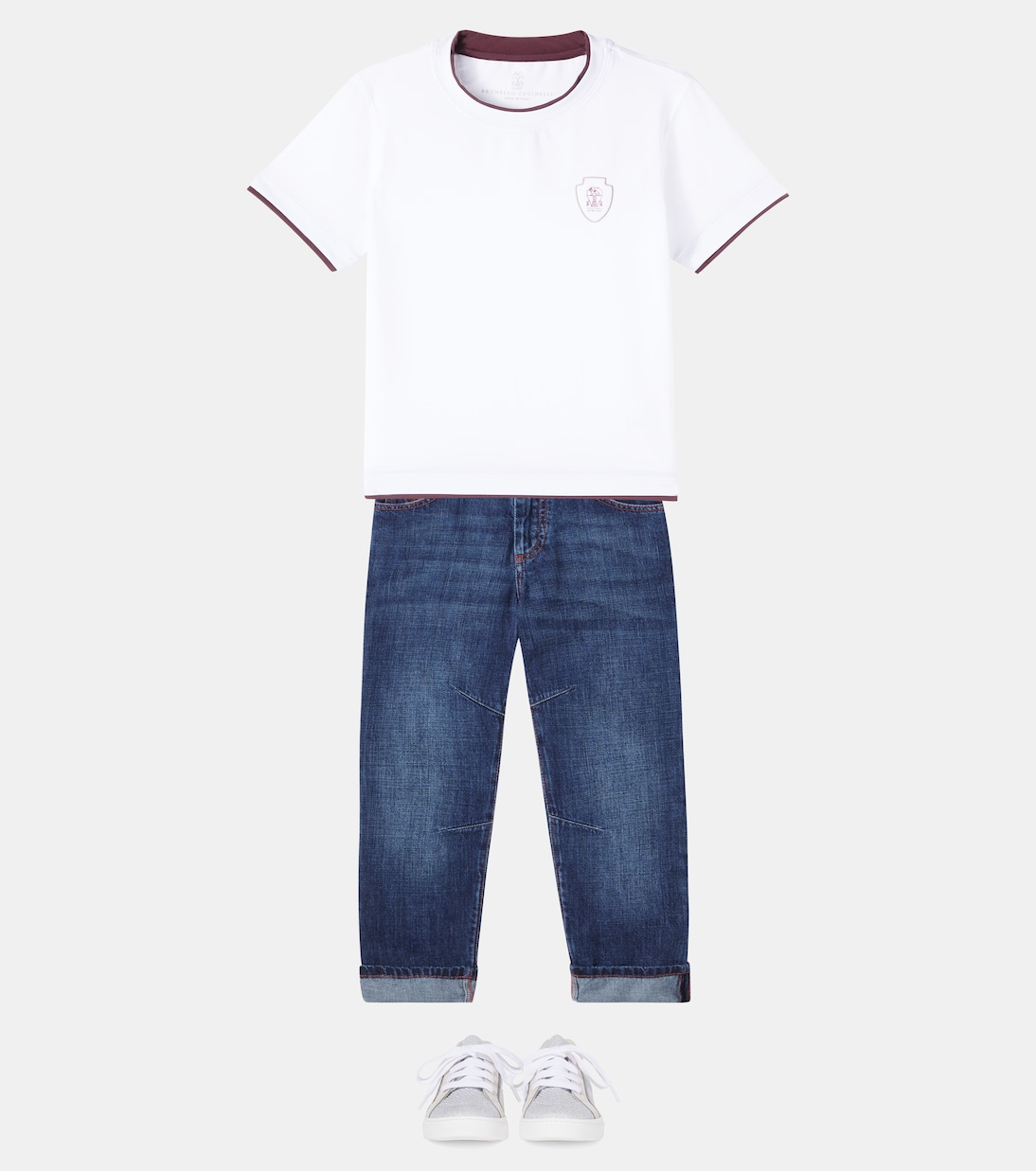 Mid-rise straight jeans | Brunello Cucinelli Kids