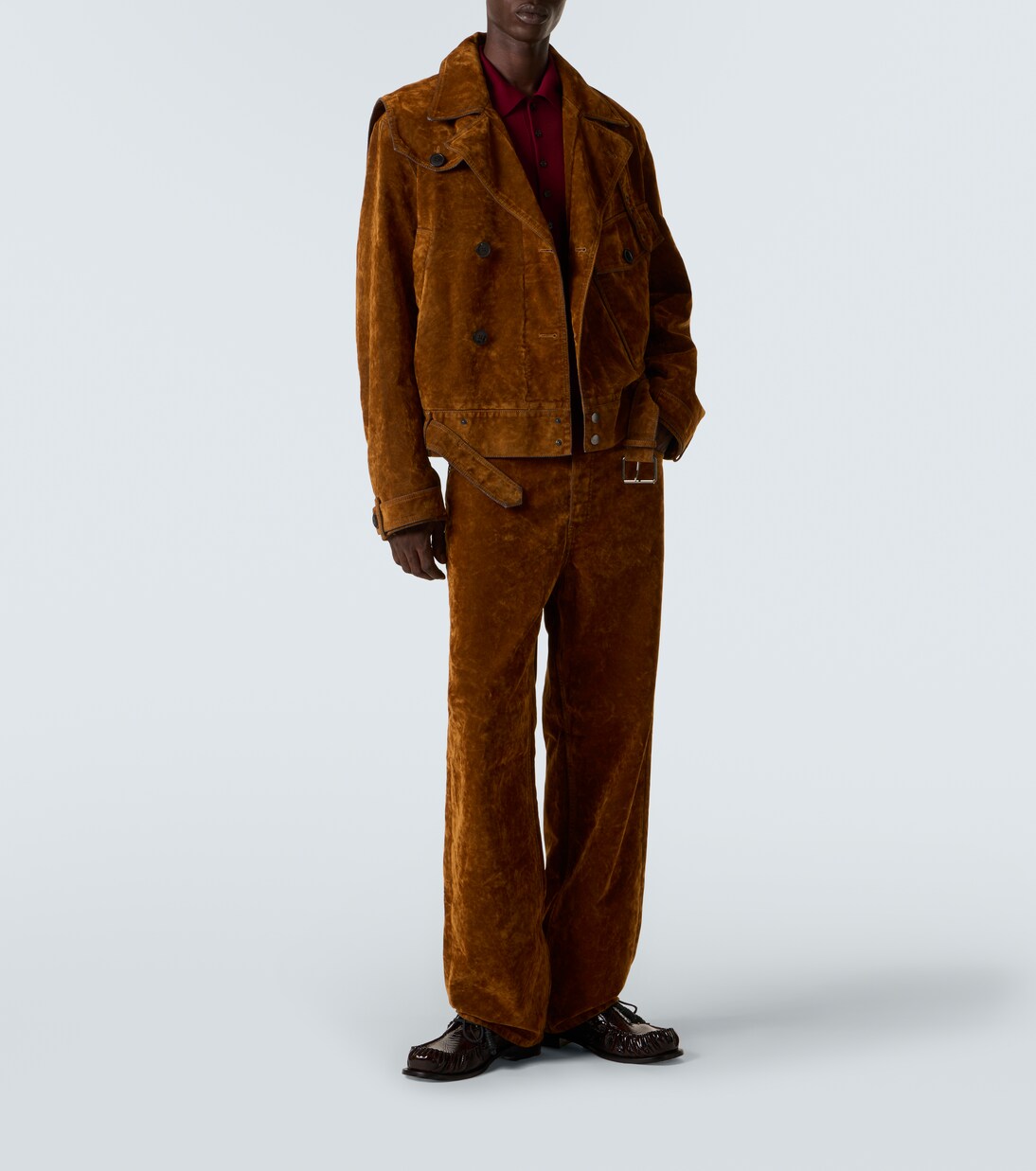 Vassel belted cotton biker jacket | Dries Van Noten