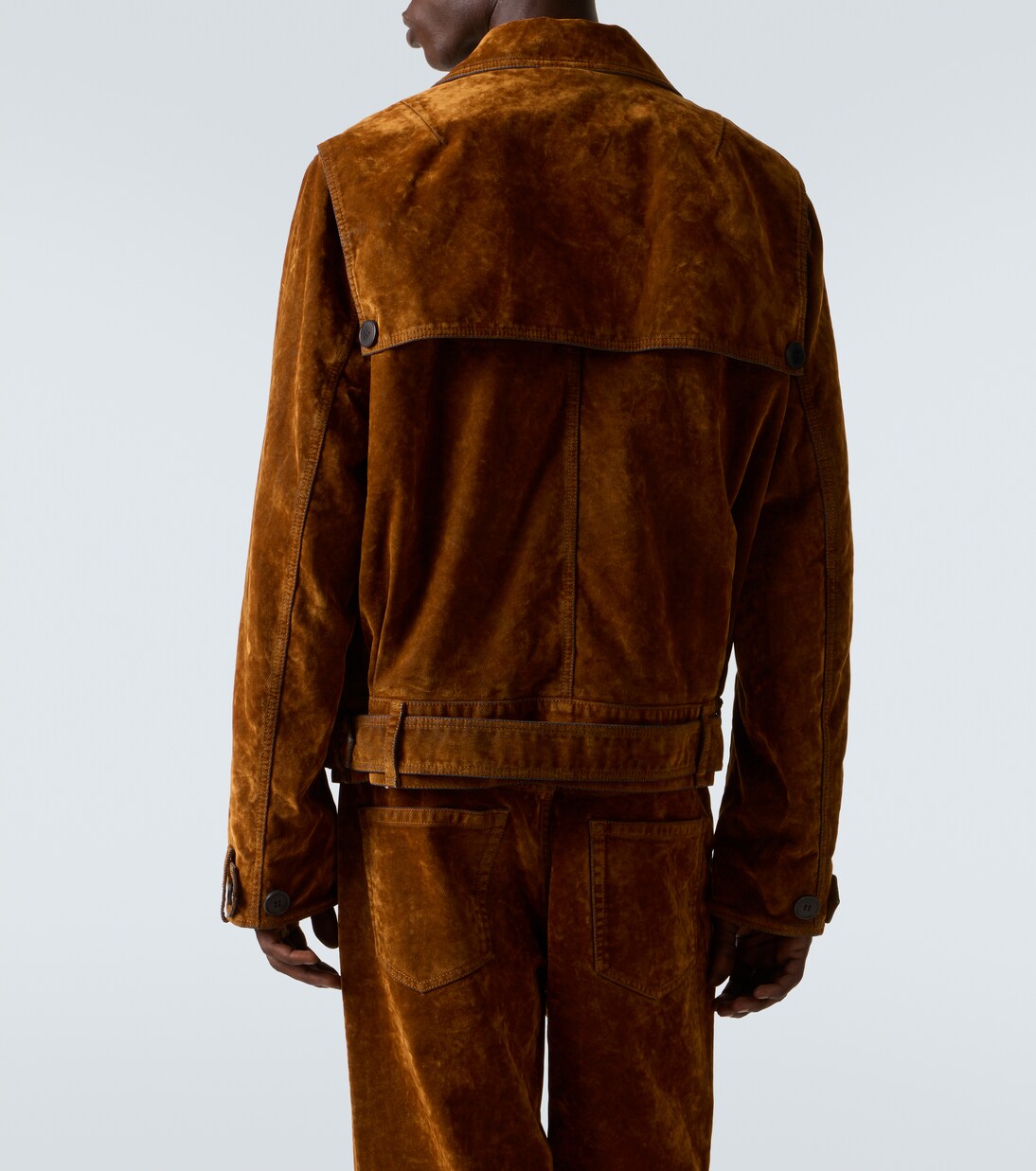 Vassel belted cotton biker jacket | Dries Van Noten