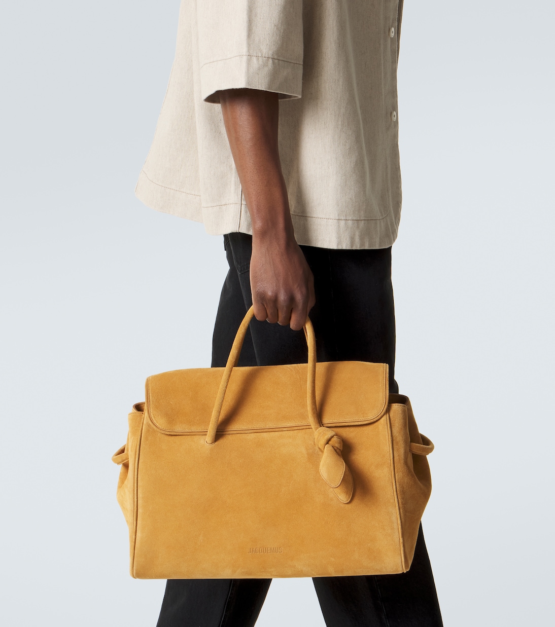 Tote Bag Turismo Large aus Veloursleder | Jacquemus