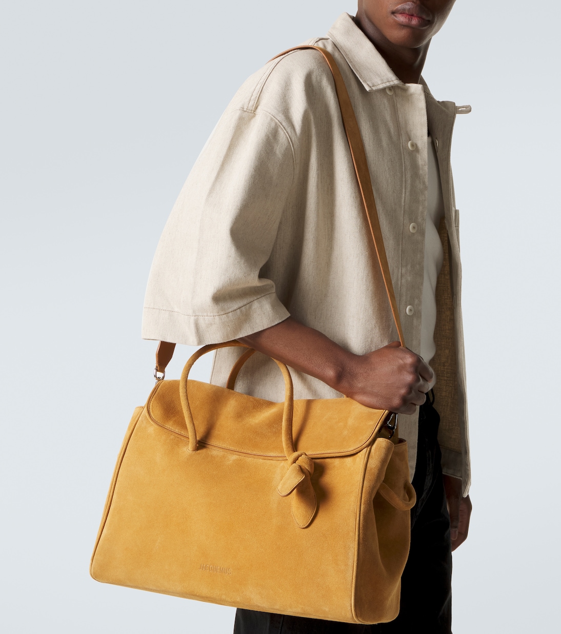 Tote Bag Turismo Large aus Veloursleder | Jacquemus