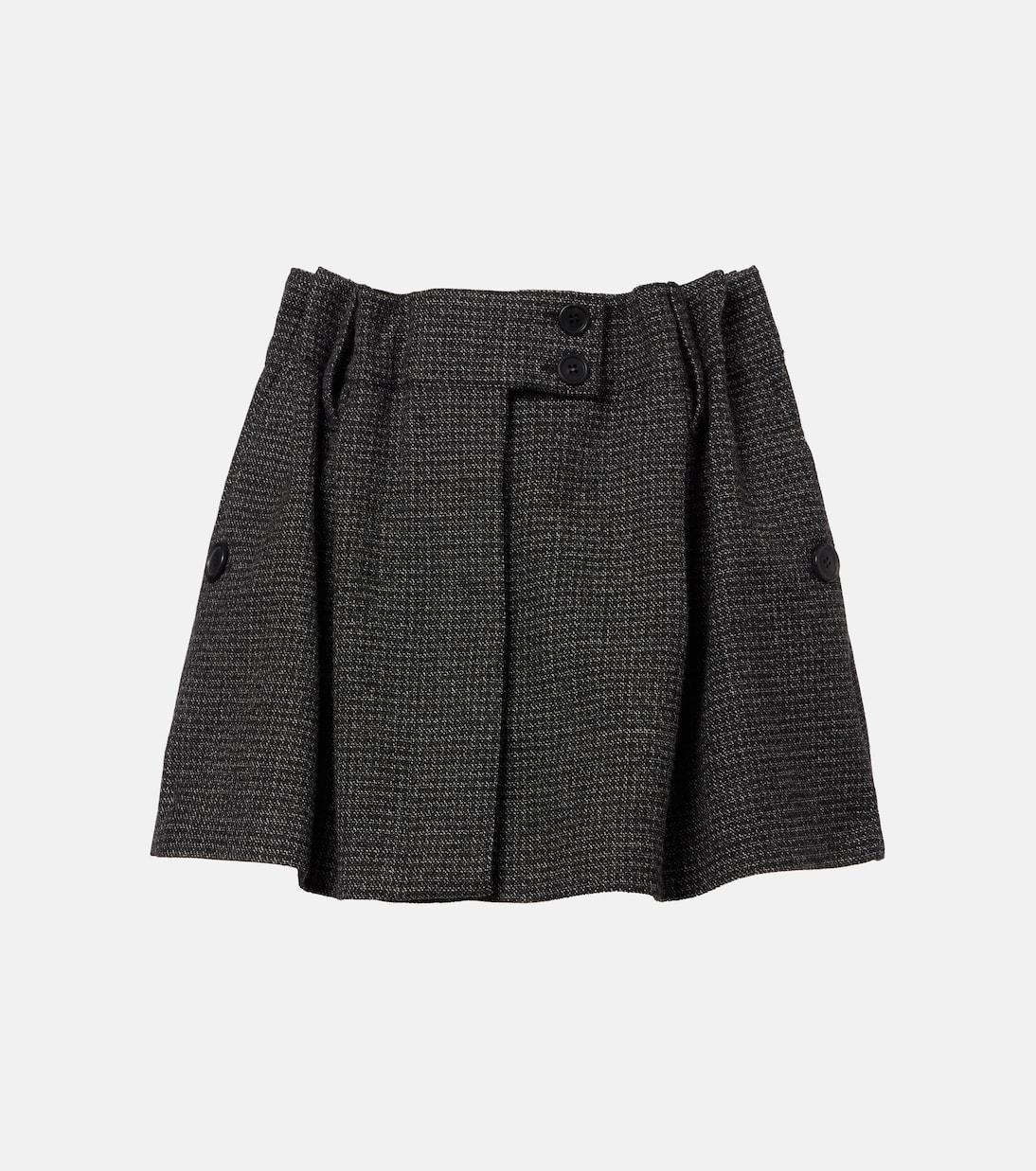 Herringbone virgin wool miniskirt | Prada