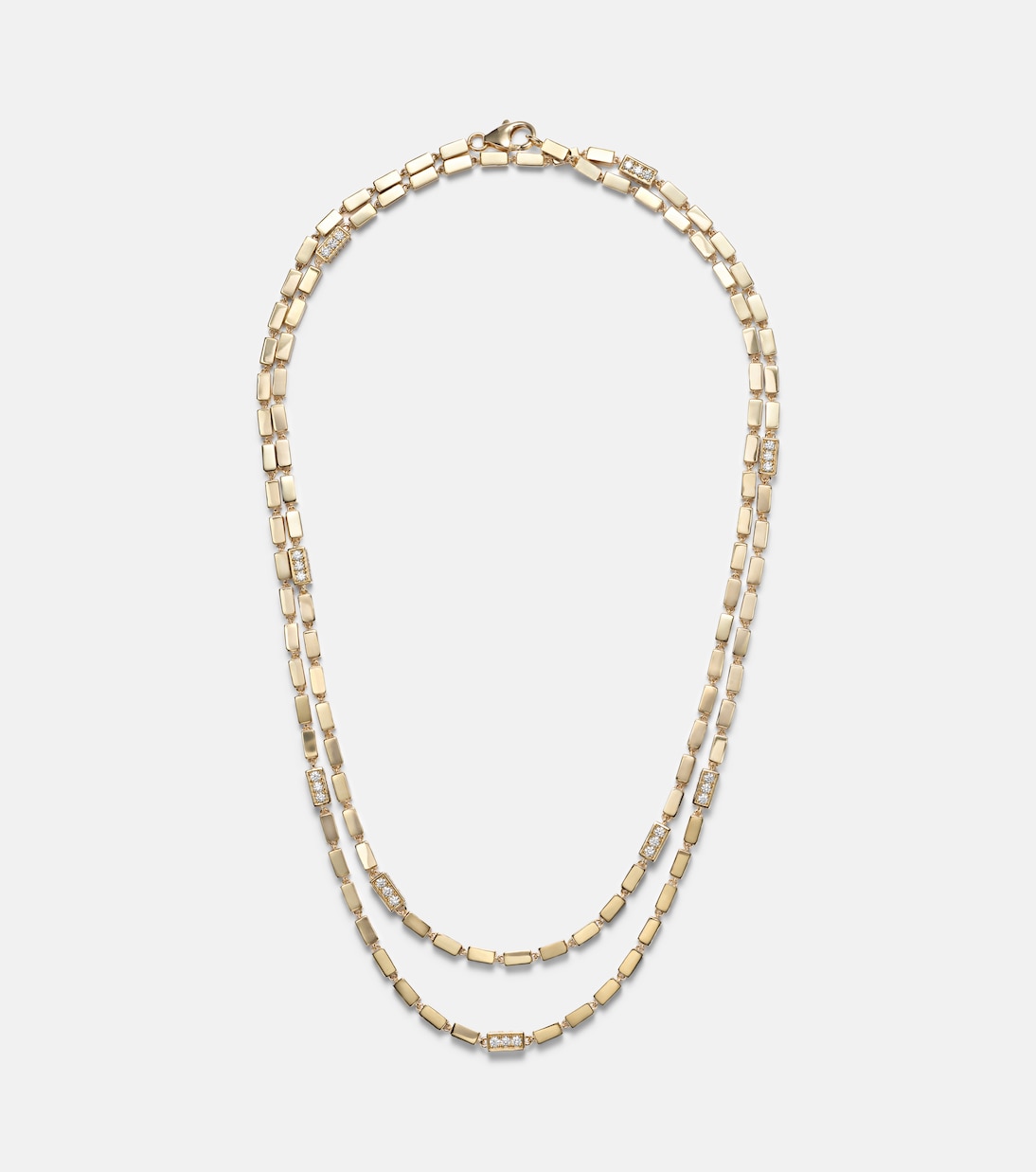 Collier Block-chain en or 18 ct et diamants | Suzanne Kalan