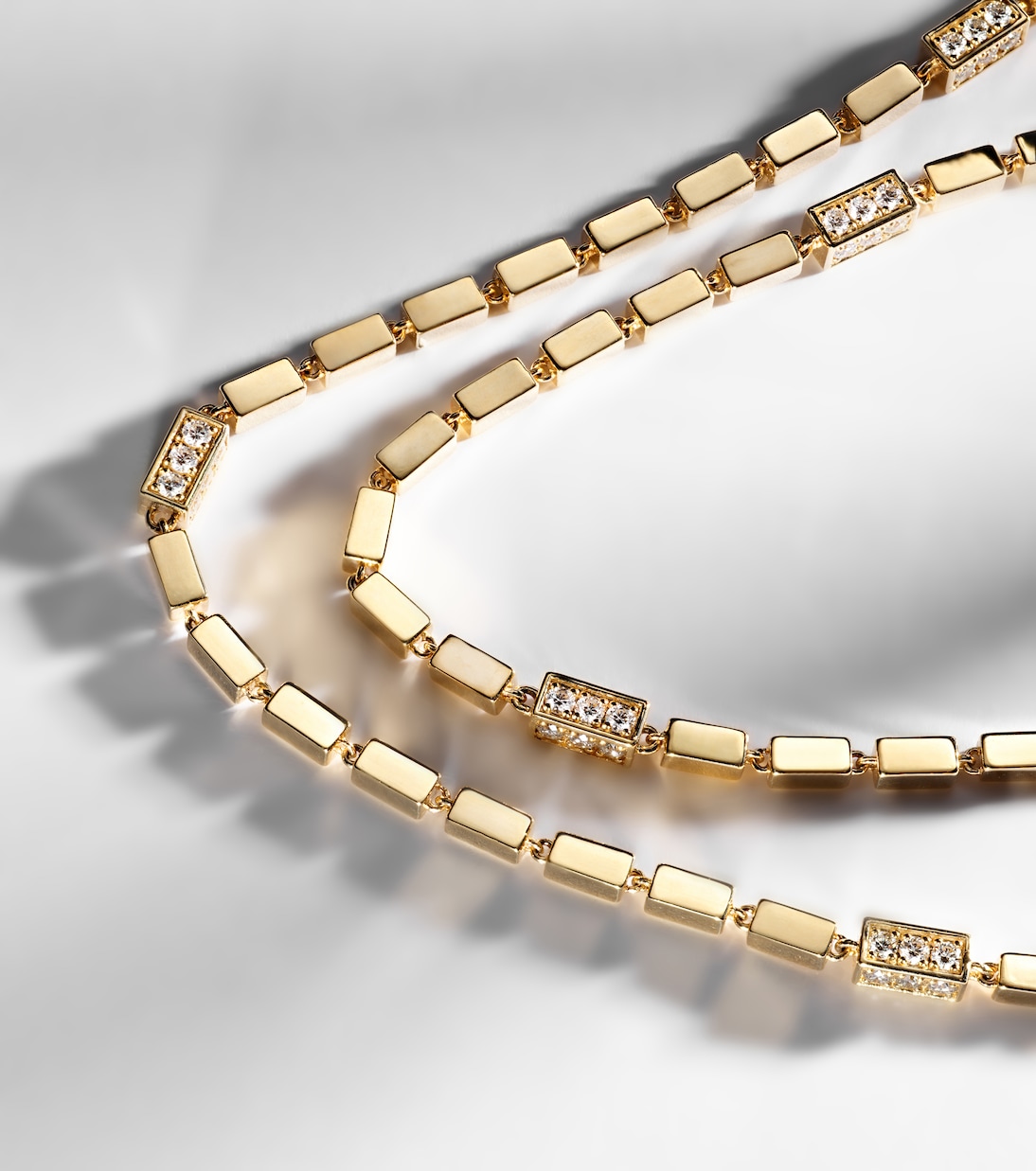 Collier Block-chain en or 18 ct et diamants | Suzanne Kalan