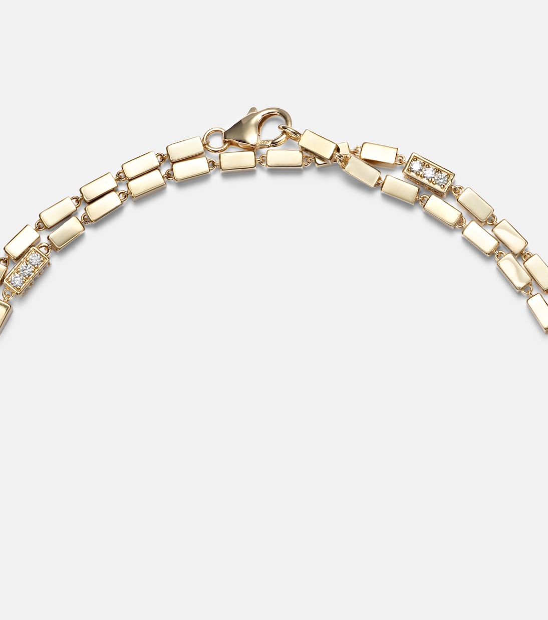 Collier Block-chain en or 18 ct et diamants | Suzanne Kalan