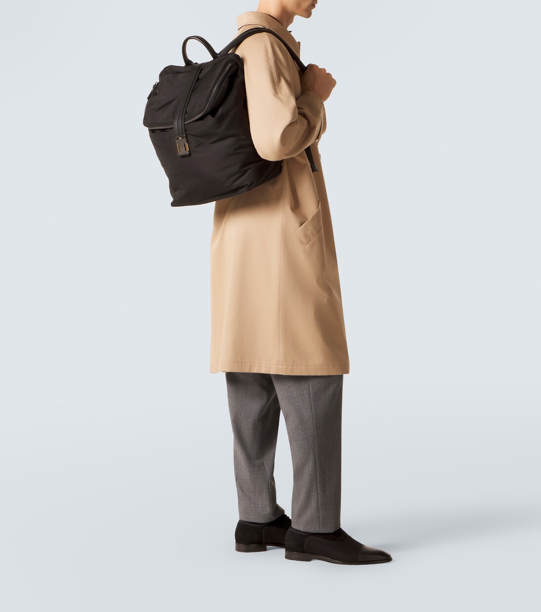 Nox leather-trimmed backpack | Christian Louboutin