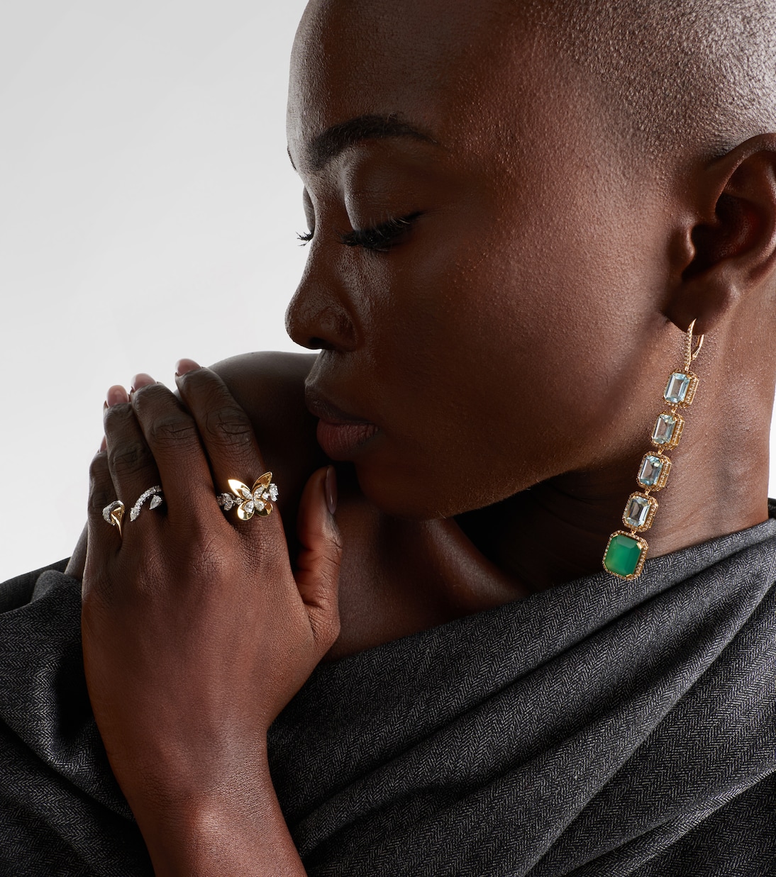 Ring Golden Strada aus 18kt Gelbgold (750/1000) mit Diamanten | Yeprem