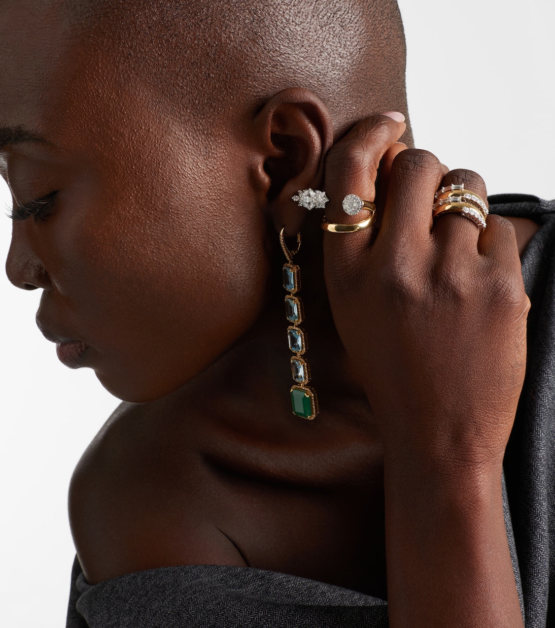 Ring Golden Strada aus 18kt Gelb- und Weißgold (750/1000) mit Diamanten | Yeprem