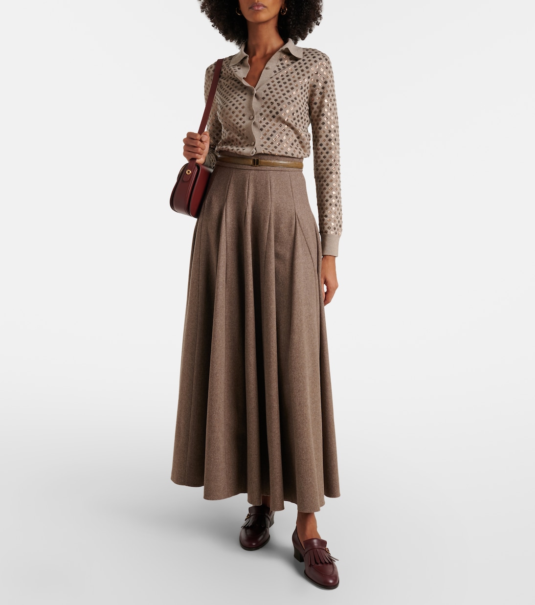 Ragno sequined virgin wool cardigan | Max Mara