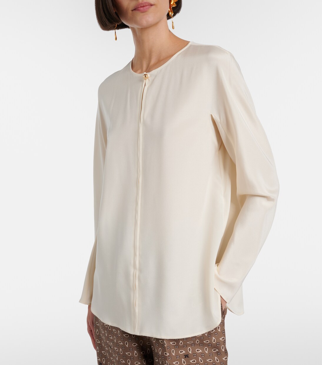 Mitico silk-blend cady top | Max Mara