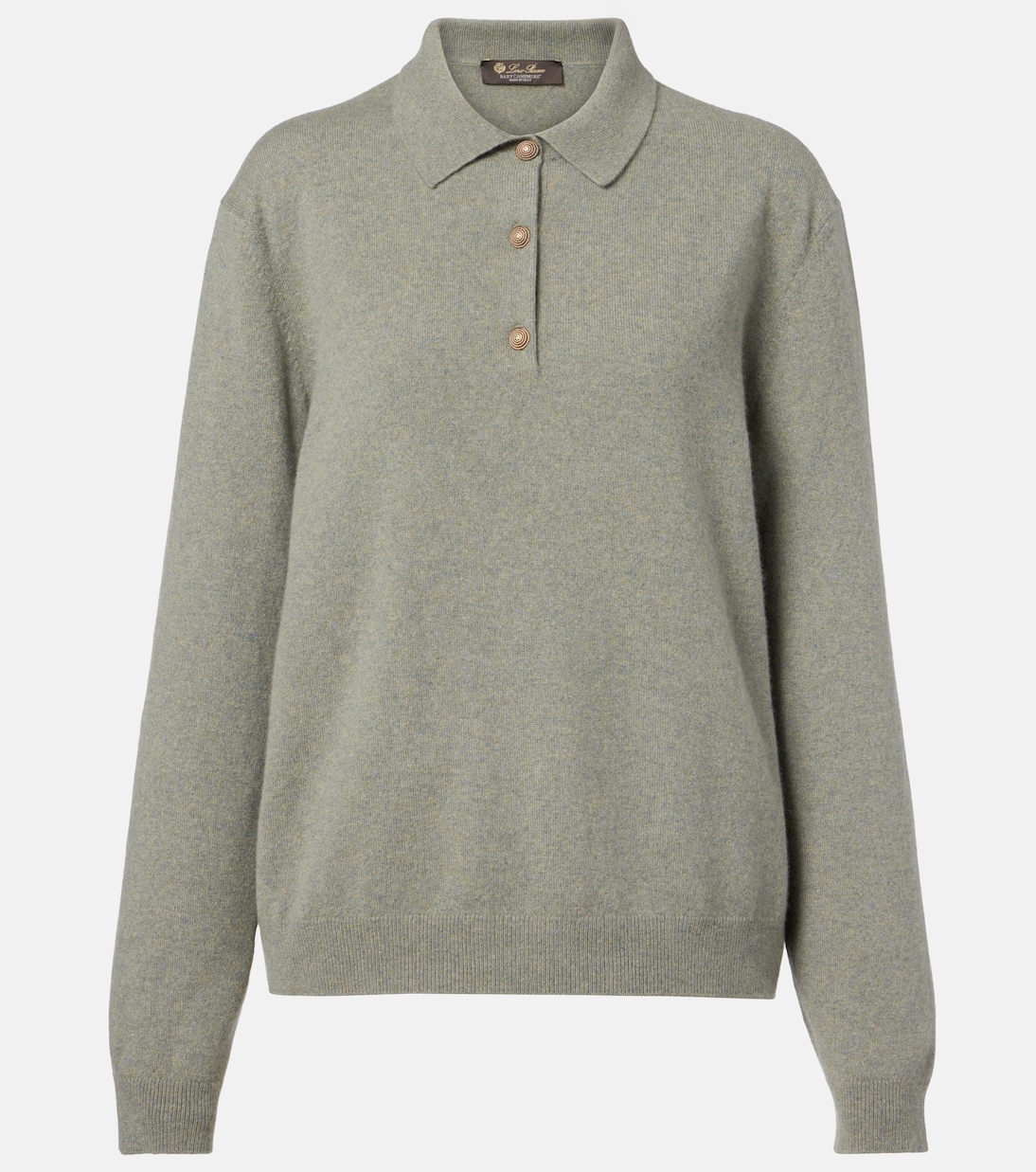 Classic cashmere polo sweater | Loro Piana