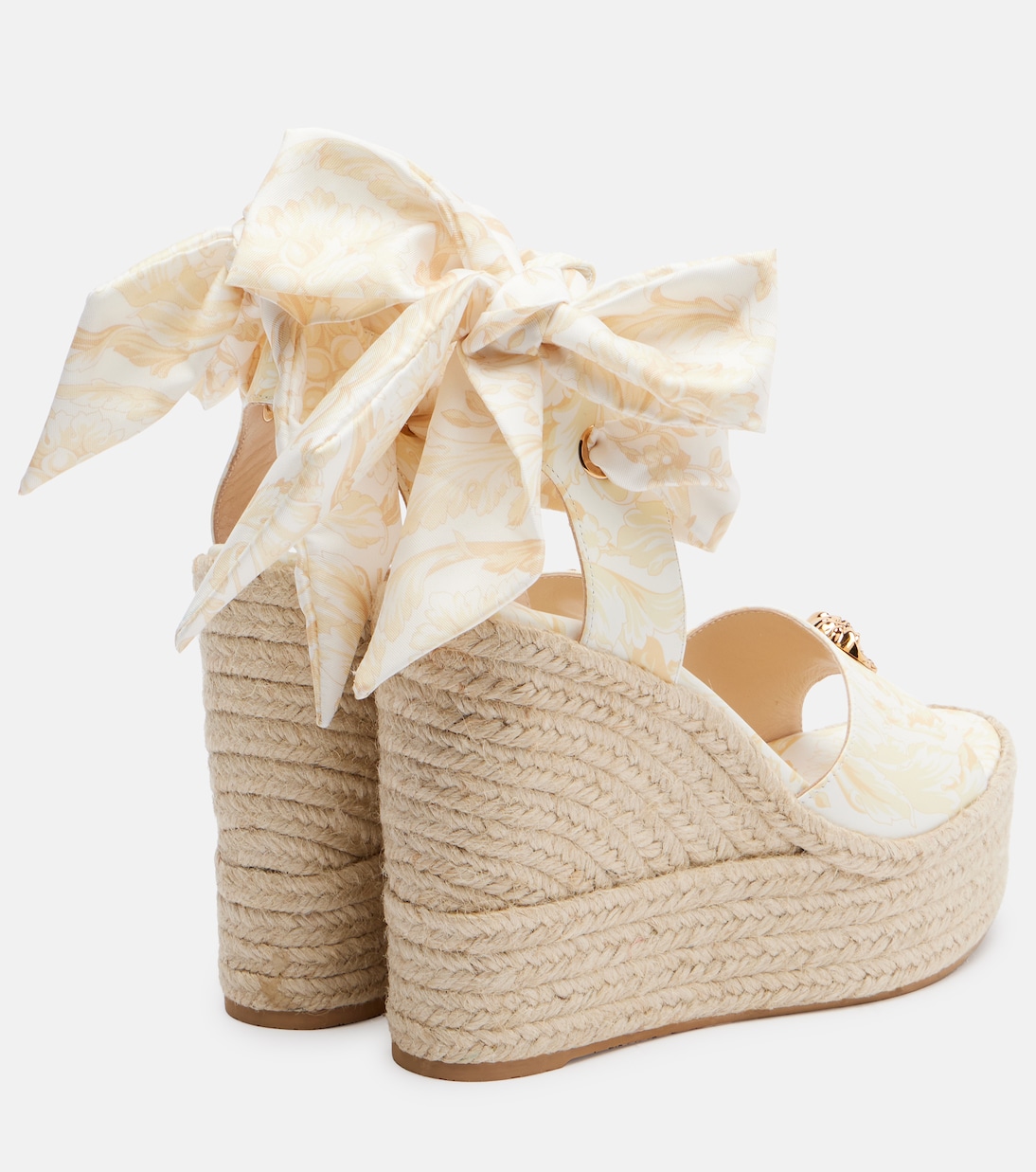 Espadrille-Sandalen 120 aus Leder | Versace