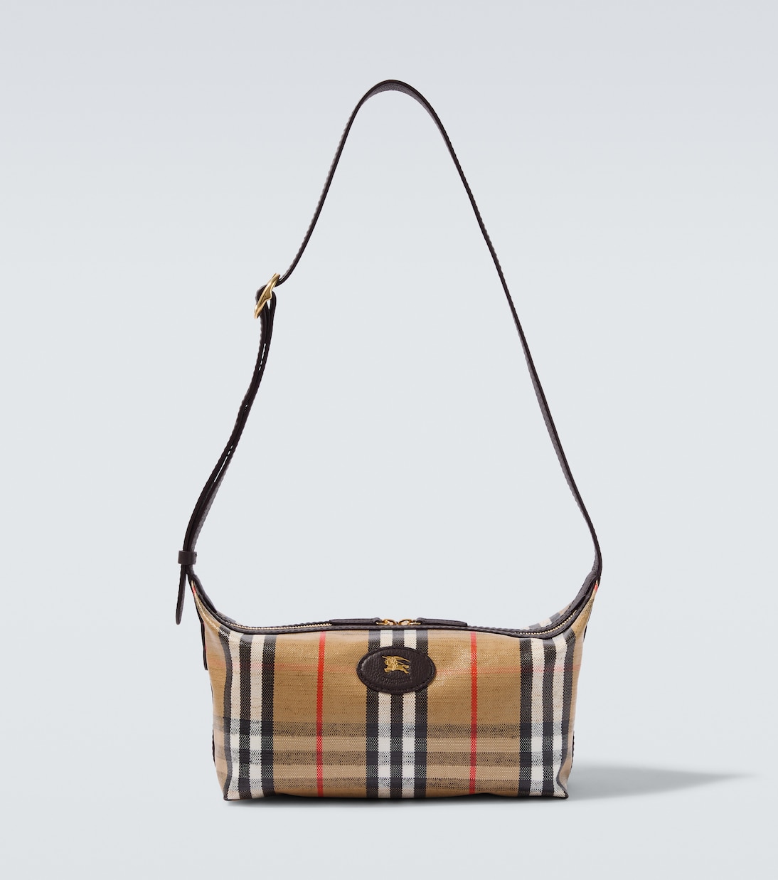 Borsa in canvas Burberry Check con pelle | Burberry