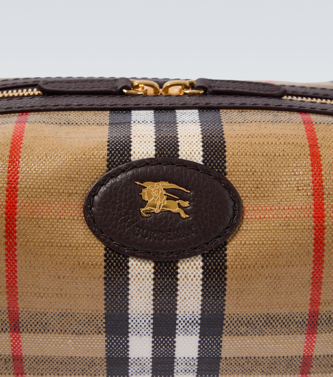 Borsa in canvas Burberry Check con pelle | Burberry