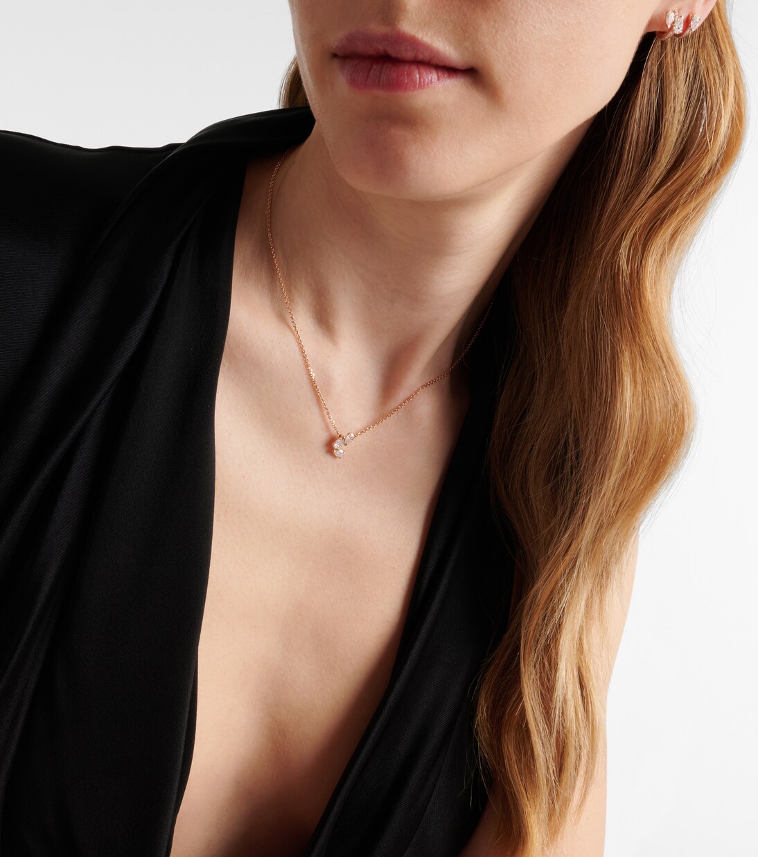 Halskette Serti Sur Vide aus 18kt Roségold mit Diamanten | Repossi