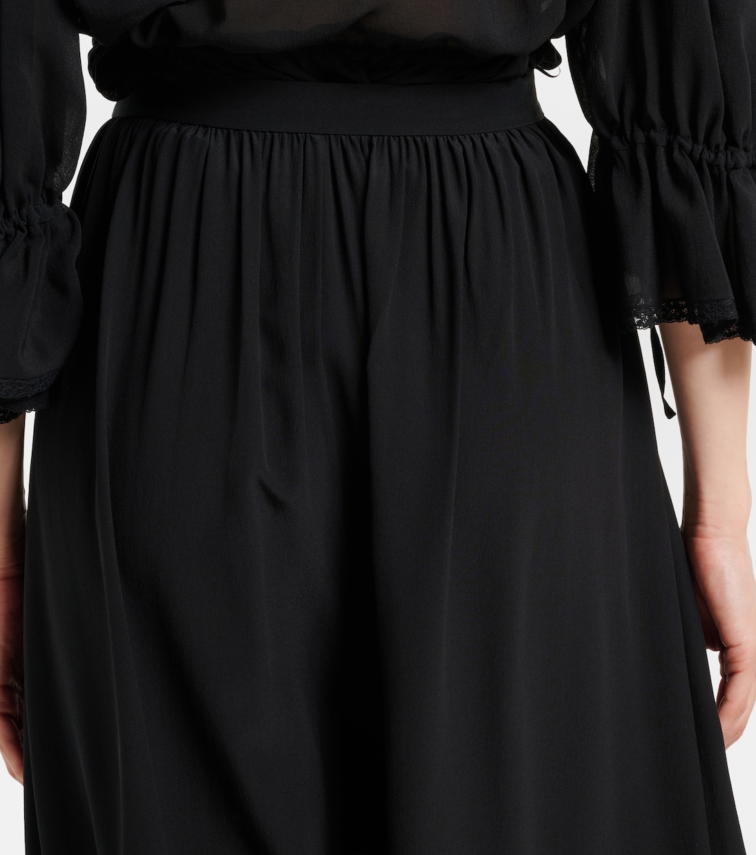 Silk crêpe de chine balloon pants | Chloé