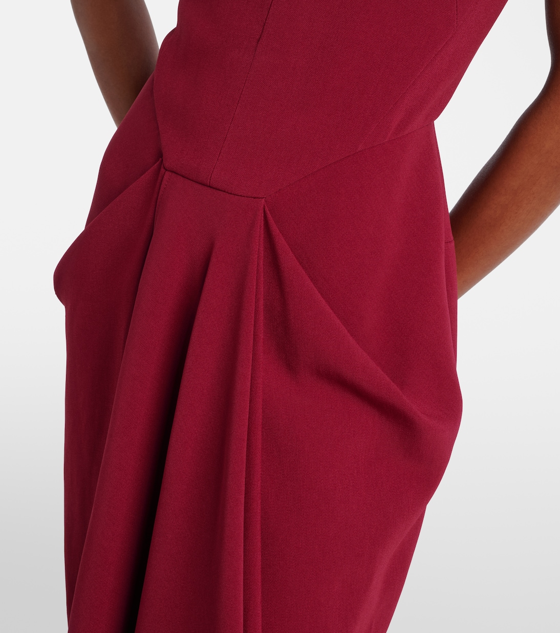 Asymmetrical draped midi dress | Givenchy