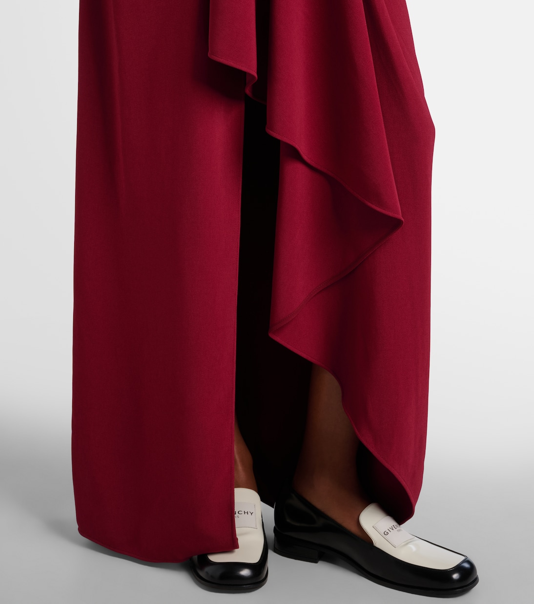 Asymmetrical draped midi dress | Givenchy