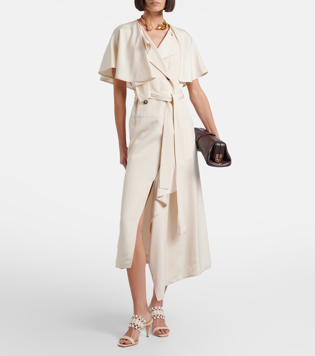 Efeso leather-trimmed woven mules | Manolo Blahnik