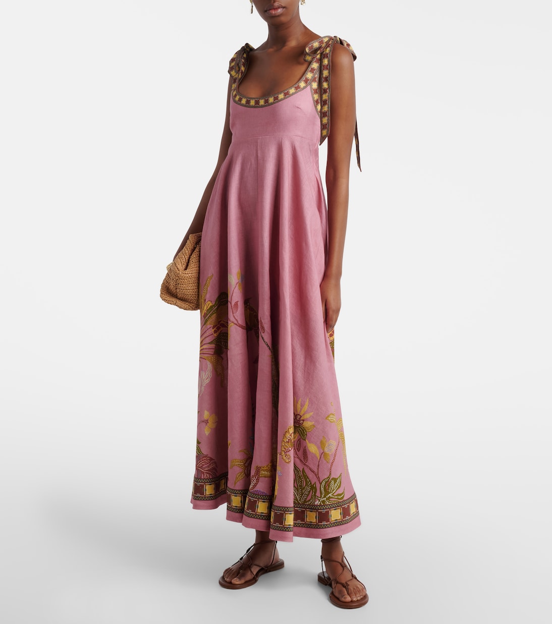 Midikleid Zuri Ballet aus Leinen | Alémais