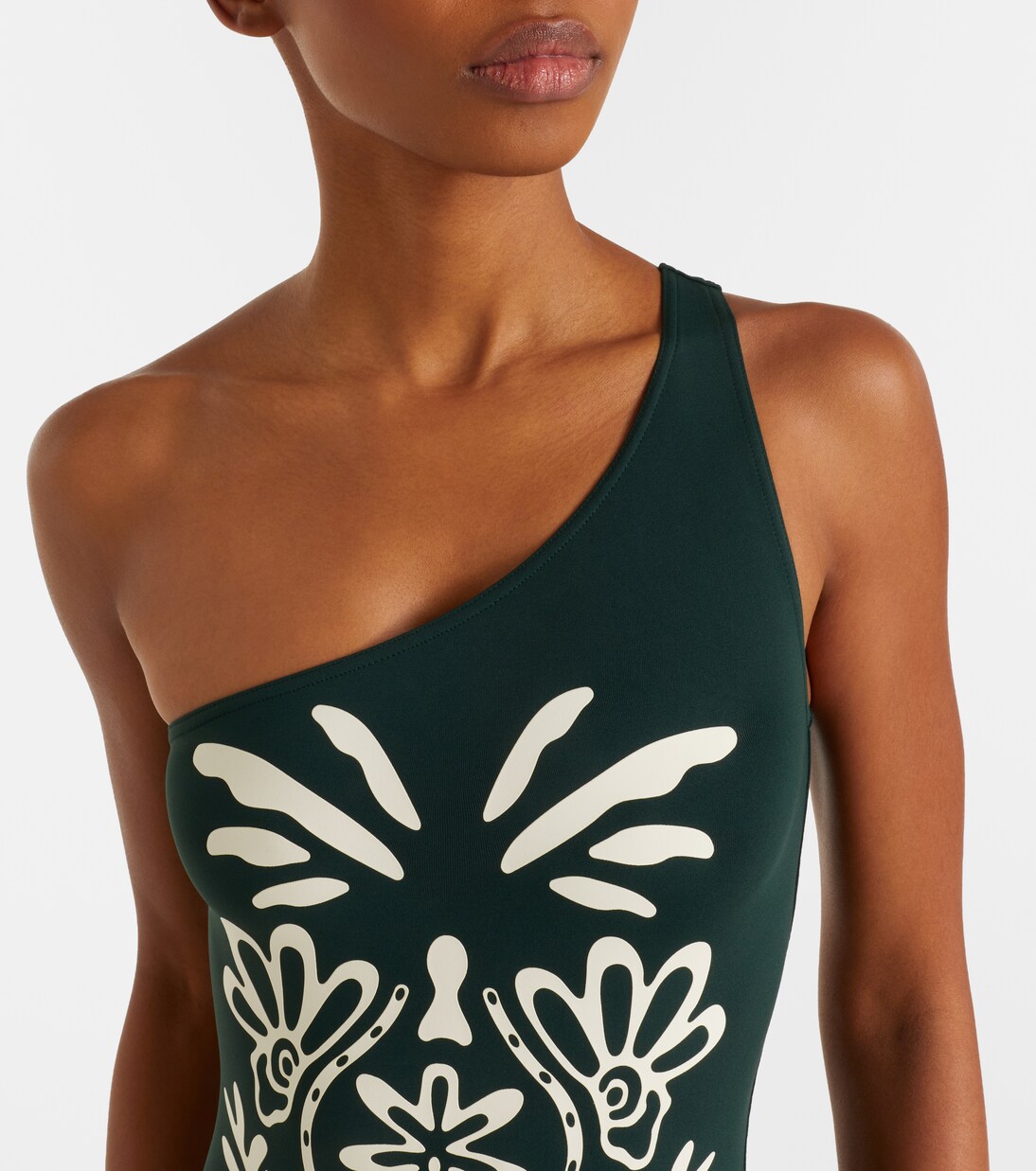 Gemme printed one-shoulder swimsuit | Eres