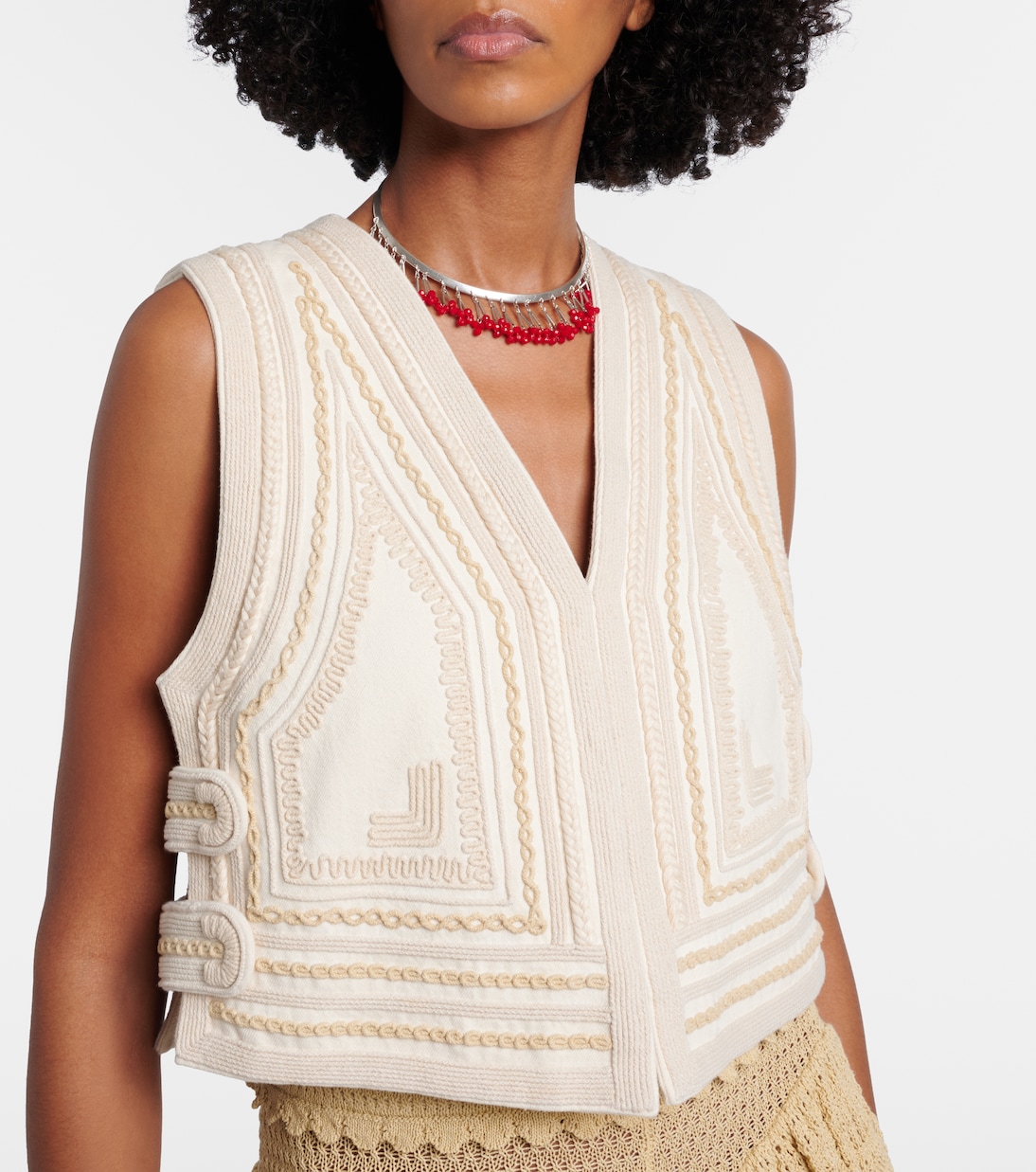 Bestickte Weste Blerina aus Baumwolle | Isabel Marant