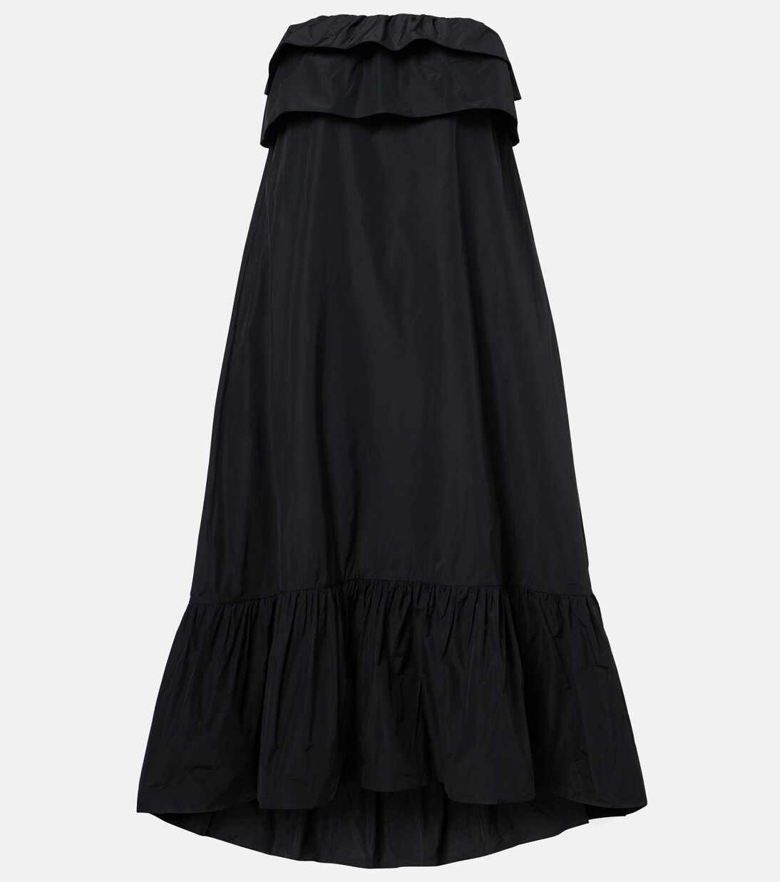 Vestido de cóctel de lona escalonado | Saint Laurent