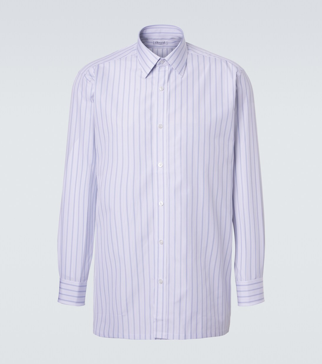 Striped cotton poplin shirt | Charvet