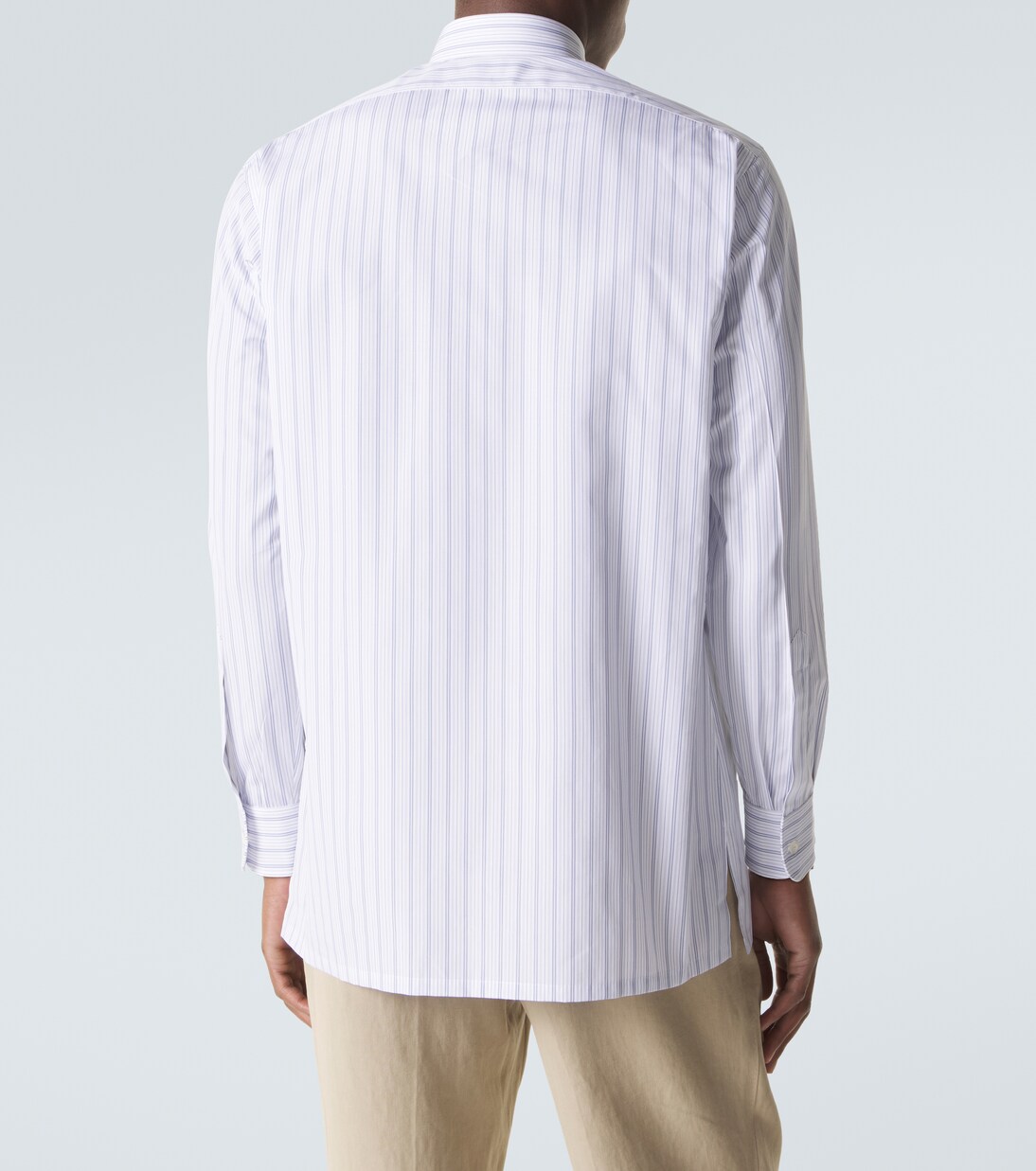Striped cotton poplin shirt | Charvet