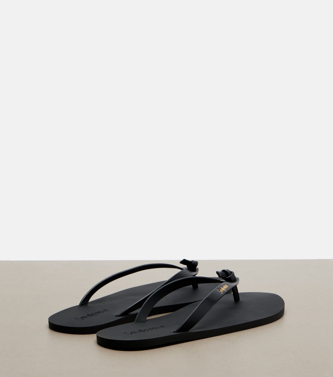Pool leather thong sandals | Saint Laurent