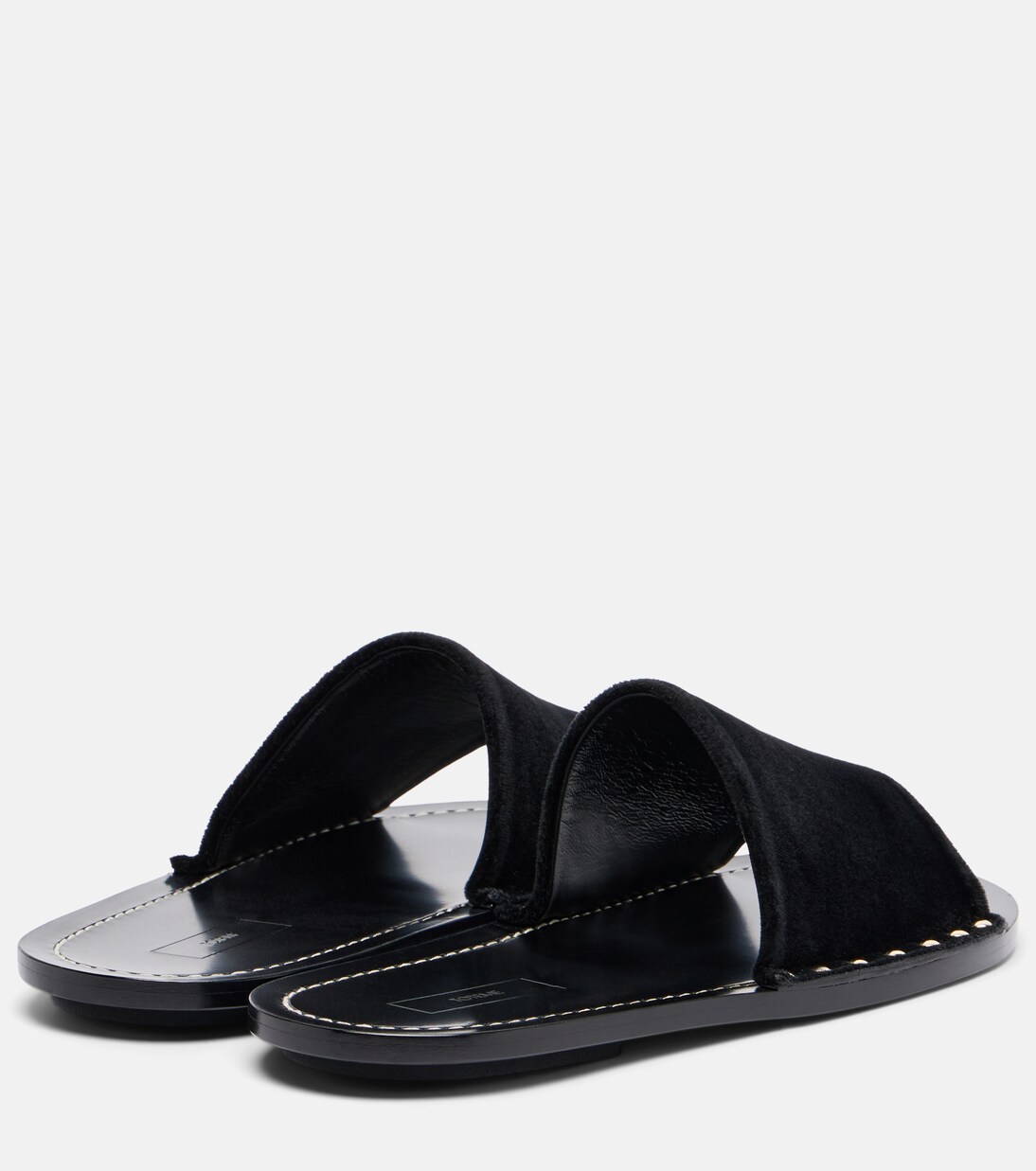 Studded velvet slides | Toteme