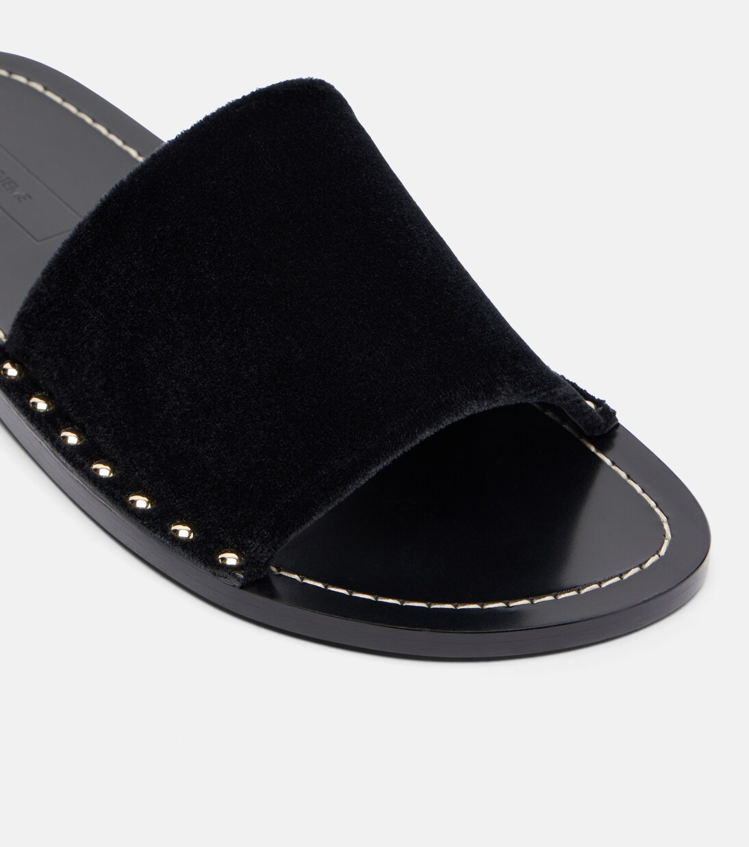 Studded velvet slides | Toteme