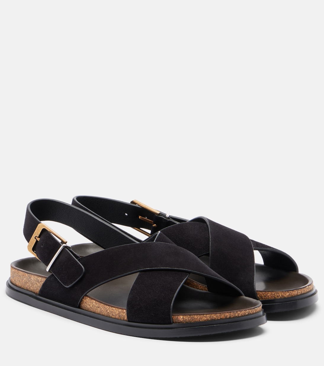 Sandales slingback Buckle en daim | The Row