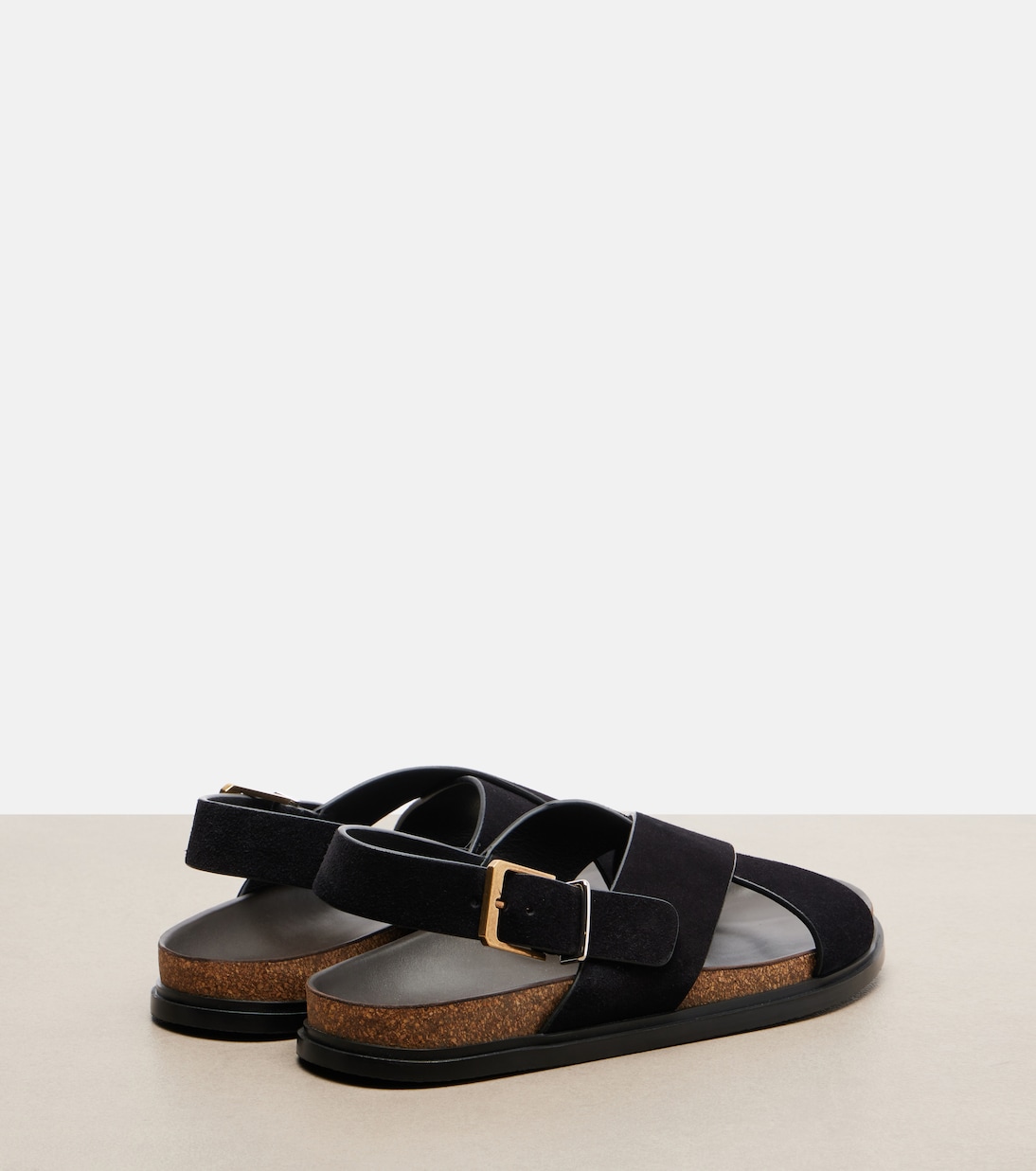 Sandales slingback Buckle en daim | The Row