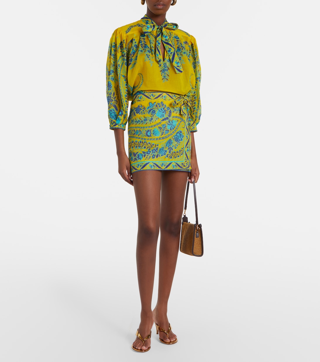 Floral cotton beach cover-up | Etro