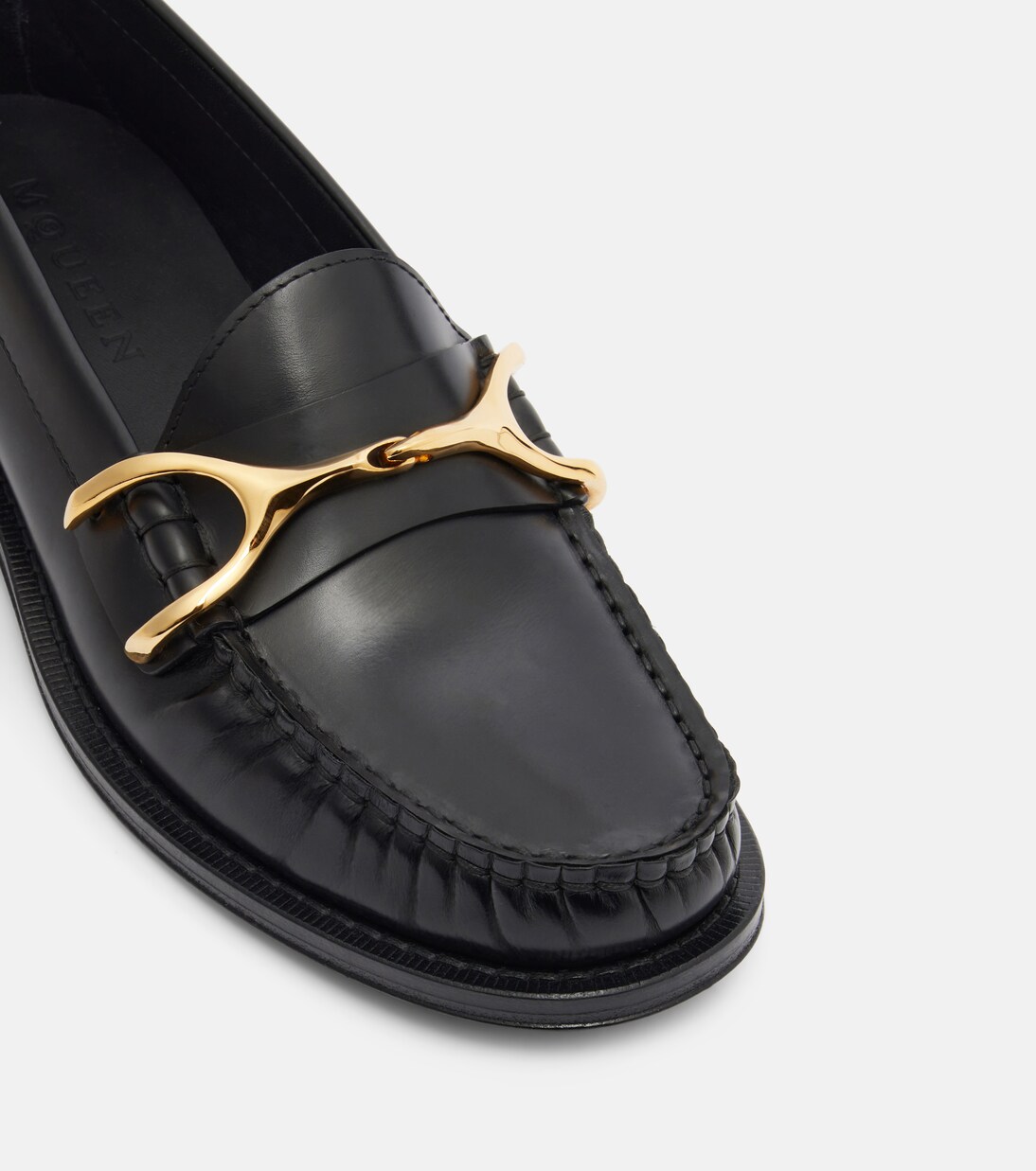 Wishbone leather loafers | McQueen