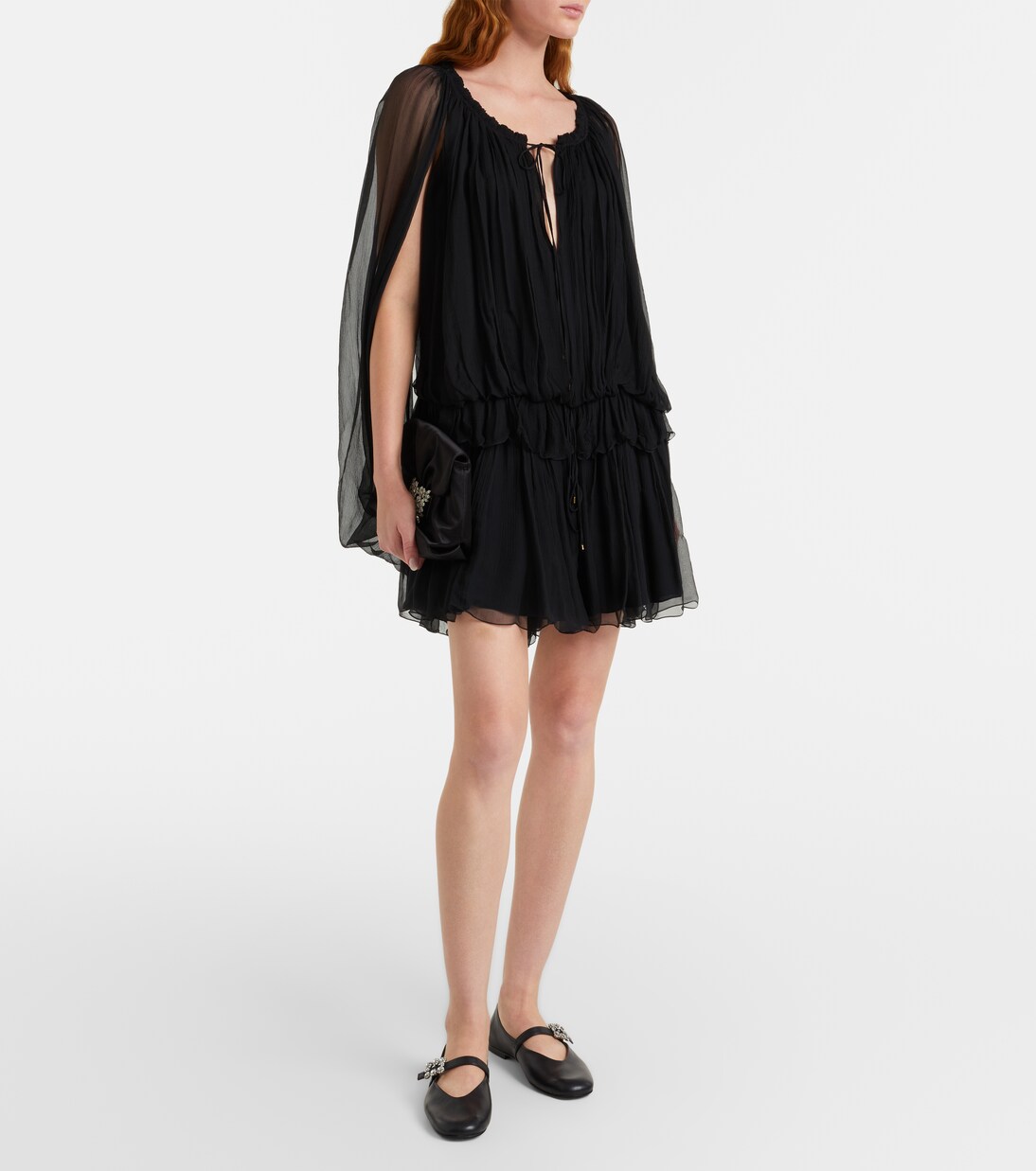 Roundy Toe embellished leather ballet flats | Roger Vivier