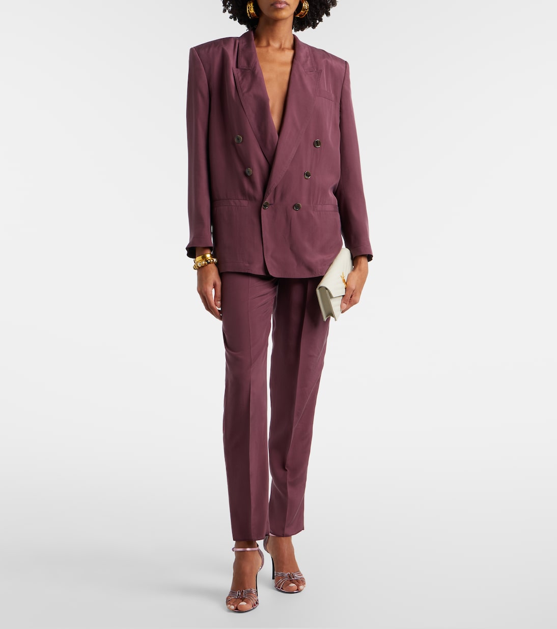 Cassandre Envelope leather wallet on chain | Saint Laurent