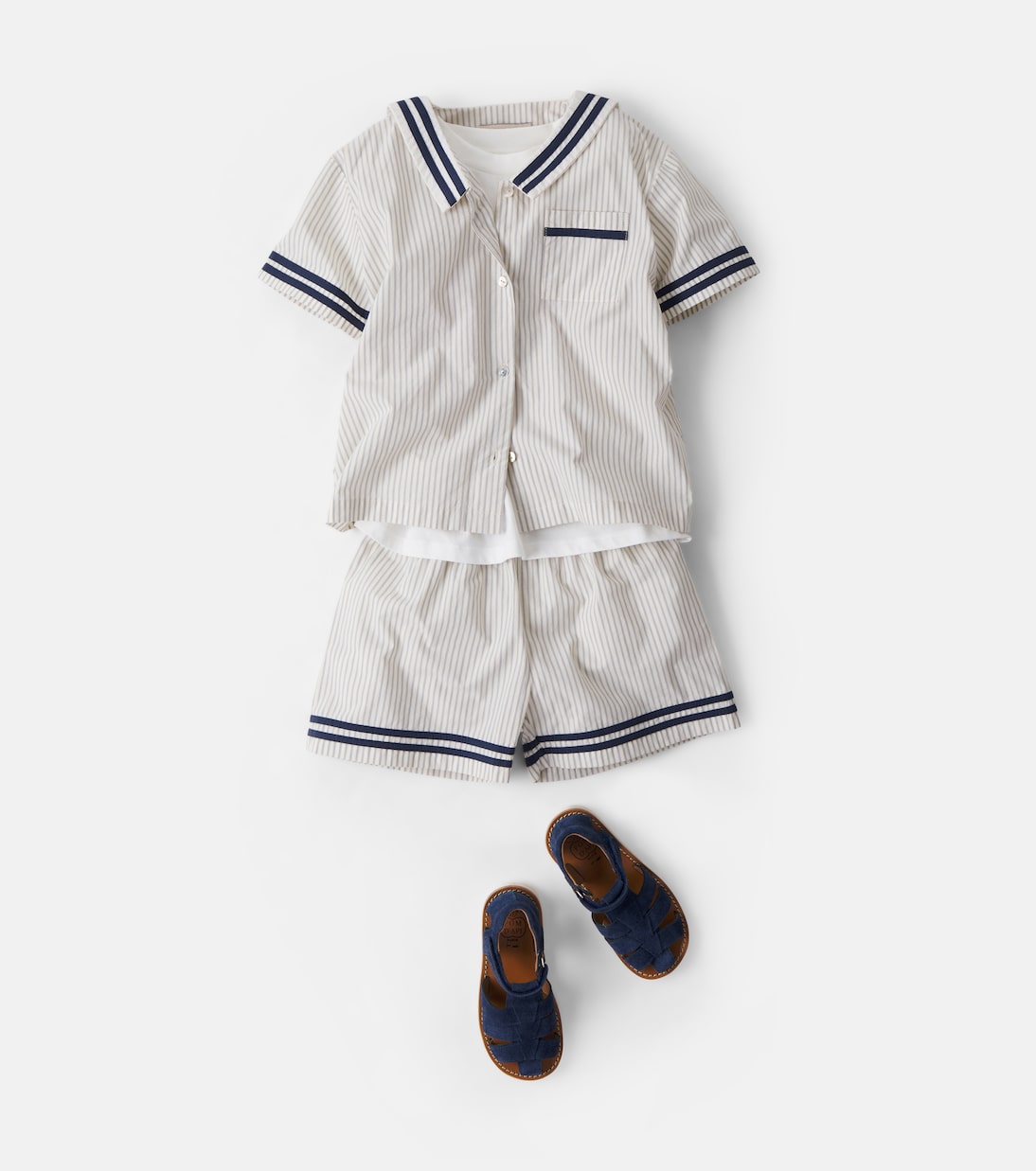 Allie striped cotton shorts | Konges Sløjd