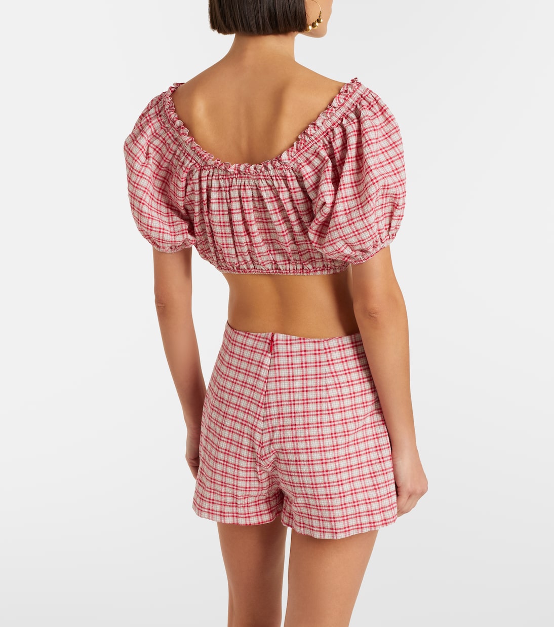 Shorts Lila in cotone a quadri | Faithfull