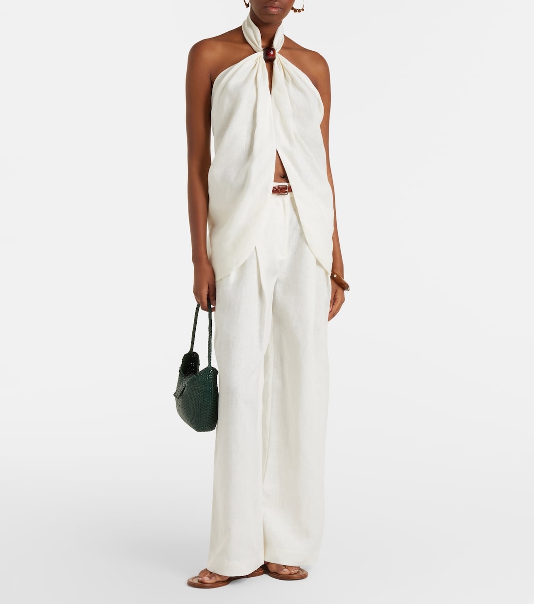 Weite Hose Sofia aus Leinen | Faithfull