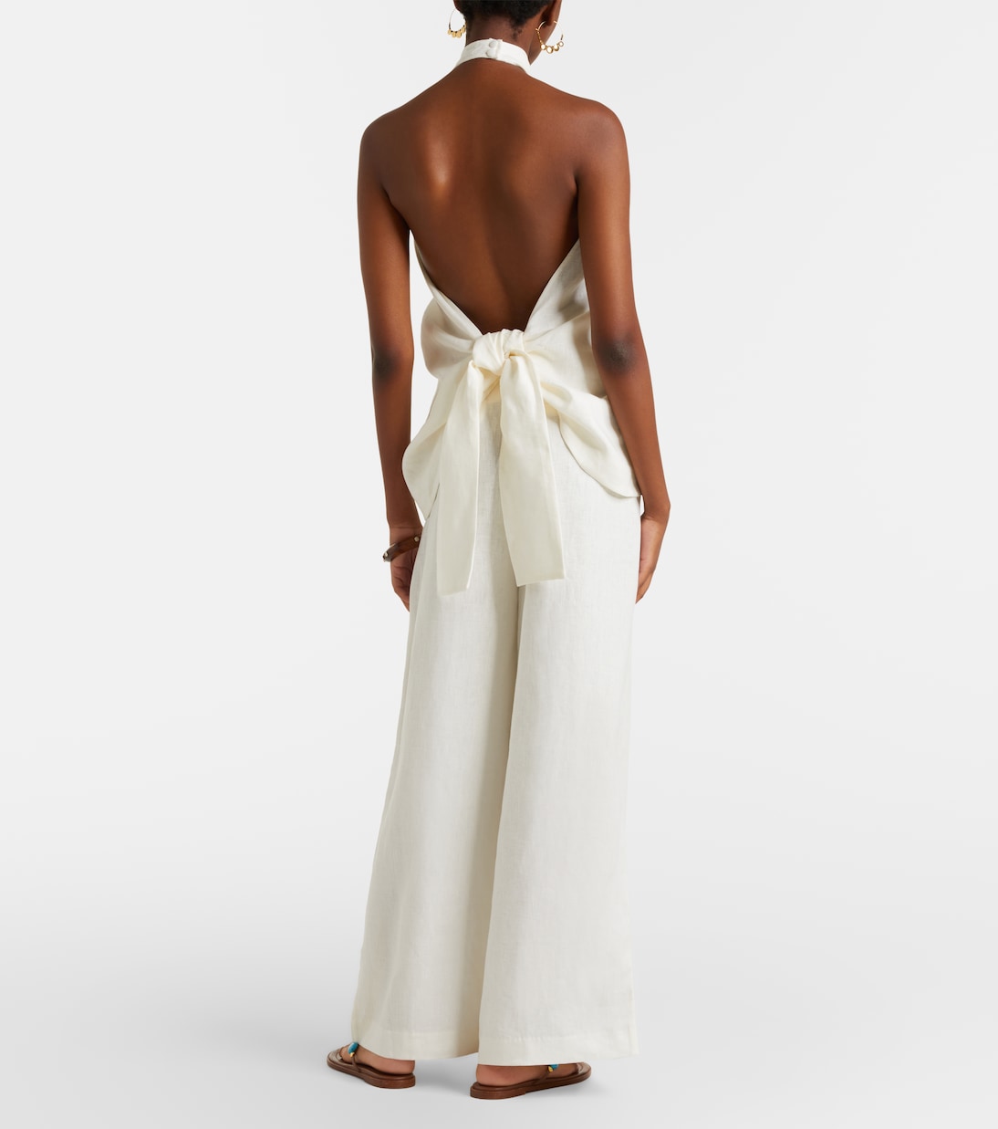 Weite Hose Sofia aus Leinen | Faithfull